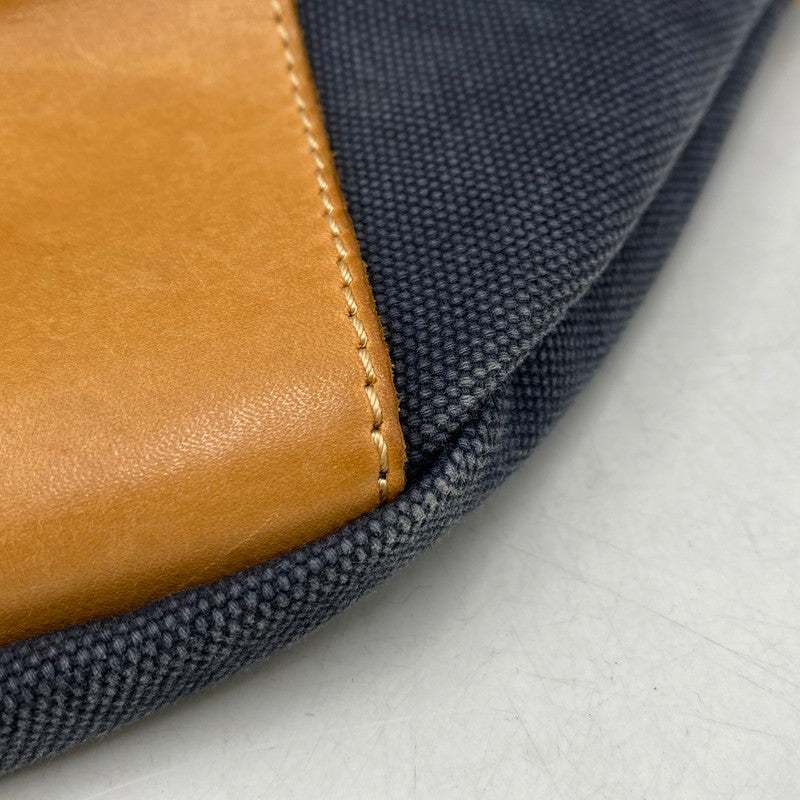 【中古品】【メンズ/レディース】 SAAD サード CANVAS SADDLE LEATHER SHOULDER BAG キャンバス サドル レザーショルダーバッグ 鞄 カバン 188-260324-ya-11-izu カラー：チャコールグレー×キャメル 万代Net店