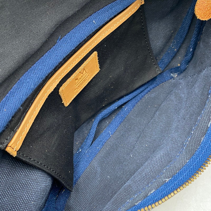 【中古品】【メンズ/レディース】 SAAD サード CANVAS SADDLE LEATHER SHOULDER BAG キャンバス サドル レザーショルダーバッグ 鞄 カバン 188-260324-ya-11-izu カラー：チャコールグレー×キャメル 万代Net店