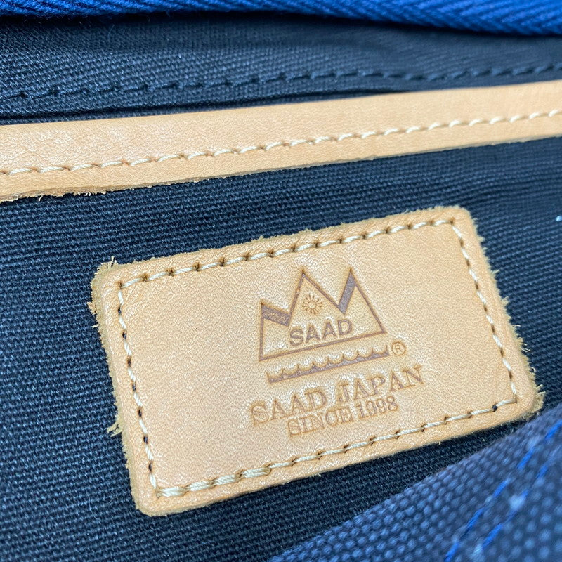 【中古品】【メンズ/レディース】 SAAD サード CANVAS SADDLE LEATHER SHOULDER BAG キャンバス サドル レザーショルダーバッグ 鞄 カバン 188-260324-ya-11-izu カラー：チャコールグレー×キャメル 万代Net店