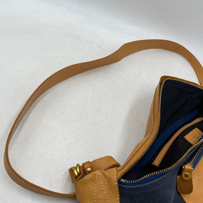 【中古品】【メンズ/レディース】 SAAD サード CANVAS SADDLE LEATHER SHOULDER BAG キャンバス サドル レザーショルダーバッグ 鞄 カバン 188-260324-ya-11-izu カラー：チャコールグレー×キャメル 万代Net店