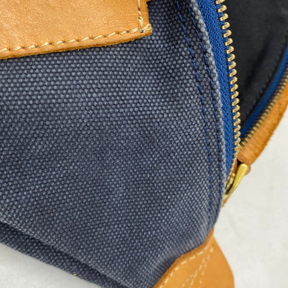 【中古品】【メンズ/レディース】 SAAD サード CANVAS SADDLE LEATHER SHOULDER BAG キャンバス サドル レザーショルダーバッグ 鞄 カバン 188-260324-ya-11-izu カラー：チャコールグレー×キャメル 万代Net店