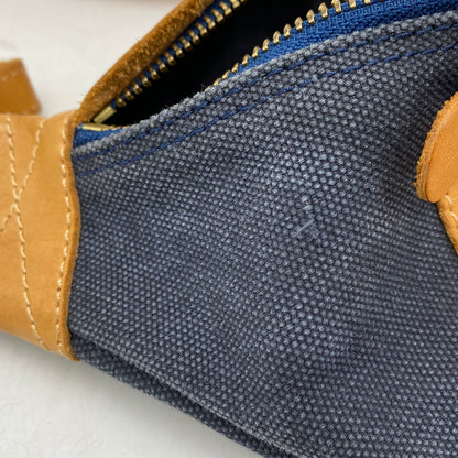 【中古品】【メンズ/レディース】 SAAD サード CANVAS SADDLE LEATHER SHOULDER BAG キャンバス サドル レザーショルダーバッグ 鞄 カバン 188-260324-ya-11-izu カラー：チャコールグレー×キャメル 万代Net店