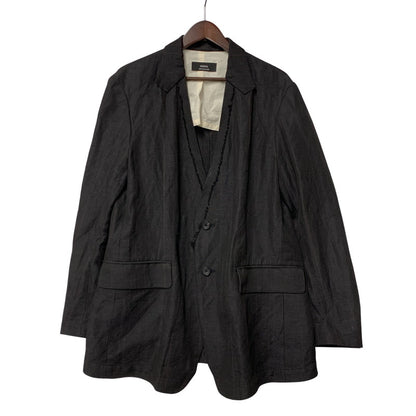 【中古品】【メンズ】 ENSOU. エンソウ GHOST LAPEL JACKET ゴースト ラペル ジャケット アウター 140-260322-cs-07-izu サイズ：L カラー：ブラック 万代Net店