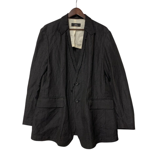 【中古品】【メンズ】 ENSOU. エンソウ GHOST LAPEL JACKET ゴースト ラペル ジャケット アウター 140-260322-cs-07-izu サイズ：L カラー：ブラック 万代Net店