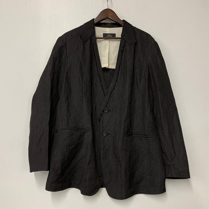 【中古品】【メンズ】 ENSOU. エンソウ GHOST LAPEL JACKET ゴースト ラペル ジャケット アウター 140-260322-cs-07-izu サイズ：L カラー：ブラック 万代Net店