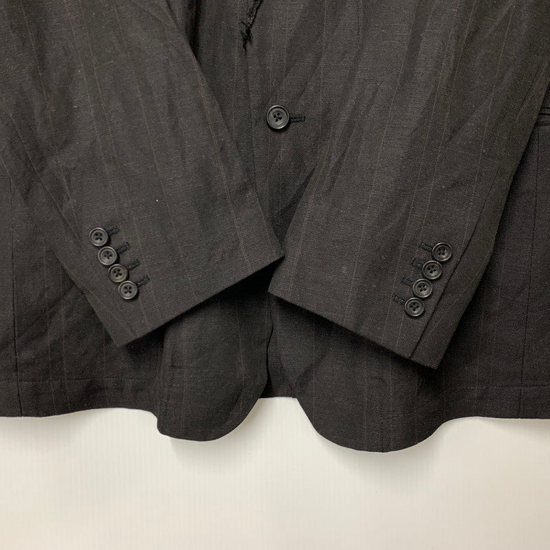 【中古品】【メンズ】 ENSOU. エンソウ GHOST LAPEL JACKET ゴースト ラペル ジャケット アウター 140-260322-cs-07-izu サイズ：L カラー：ブラック 万代Net店