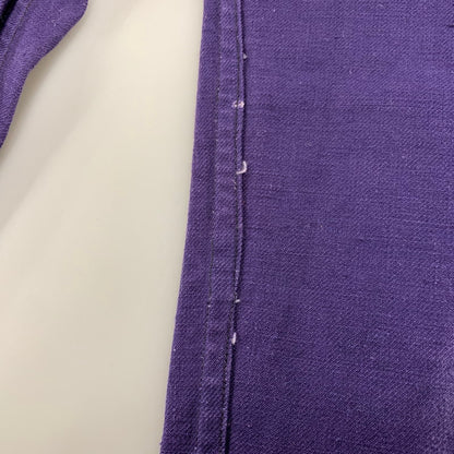 【中古品】【メンズ】 FRENCH ARMY フレンチ アーミー 40S メタルボタン 針刺しシンチバック WORK TROUSERS ワーク トラウザーズ ボトムス ズボン 157-260322-cs-08-izu サイズ：108 L カラー：パープル 万代Net店