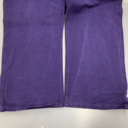 【中古品】【メンズ】 FRENCH ARMY フレンチ アーミー 40S メタルボタン 針刺しシンチバック WORK TROUSERS ワーク トラウザーズ ボトムス ズボン 157-260322-cs-08-izu サイズ：108 L カラー：パープル 万代Net店