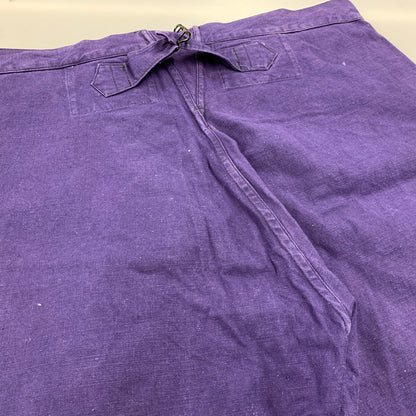【中古品】【メンズ】 FRENCH ARMY フレンチ アーミー 40S メタルボタン 針刺しシンチバック WORK TROUSERS ワーク トラウザーズ ボトムス ズボン 157-260322-cs-08-izu サイズ：108 L カラー：パープル 万代Net店