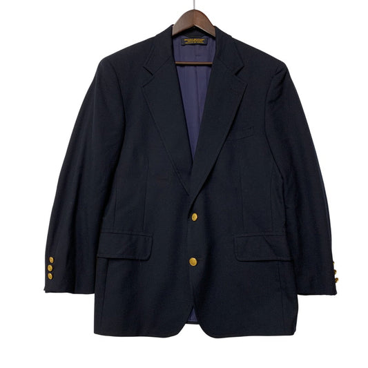 【中古品】【メンズ】 BROOKSEASE 1225 USA製 2005年製 00S 2B WOOL TAILORED JACKET ツービー ウール テーラード ジャケット アウター 146-260322-cs-06-izu サイズ：38 カラー：ネイビー 万代Net店