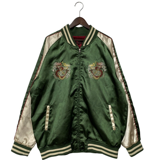 【中古品】【メンズ】 一心如鏡 イッシンニョキョウ 53951 龍 SOUVENIR JACKET スーベニア ジャケット アウター 145-260328-cs-16-izu サイズ：4L カラー：グリーン 万代Net店