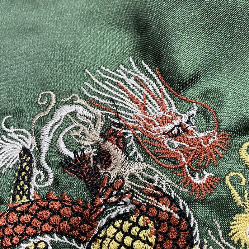 【中古品】【メンズ】 一心如鏡 イッシンニョキョウ 53951 龍 SOUVENIR JACKET スーベニア ジャケット アウター 145-260328-cs-16-izu サイズ：4L カラー：グリーン 万代Net店