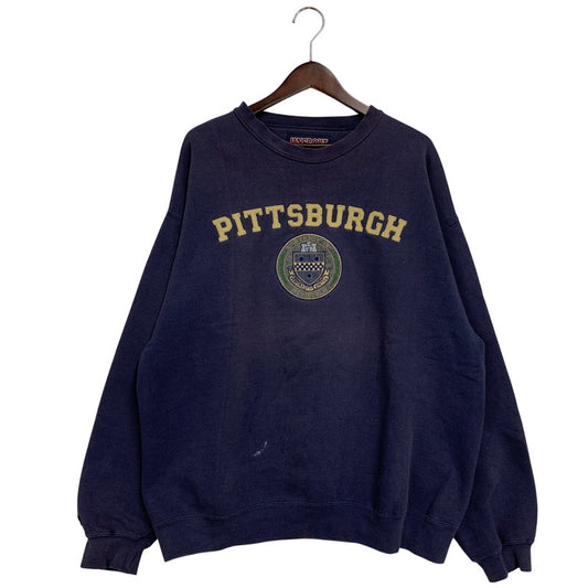 【現状渡し品】【メンズ】 JANSPORT ジャンスポーツ PITTSBURCH PATCH SWEAT ピッツバーグ パッチ スウェット トップス 146-260326-kh-21-izu サイズ：XL カラー：ネイビー 万代Net店