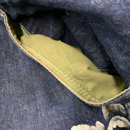【中古品】【メンズ】 ZEN 禅 × CHIKIRIYA ちきりや DENIM PANTS デニムパンツ 牡丹兎 ジーンズ ボトムス 156-260326-as-05-izu サイズ：38 カラー：インディゴ 万代Net店