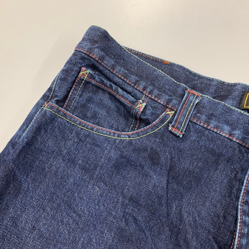【中古品】【メンズ】 ZEN 禅 × CHIKIRIYA ちきりや DENIM PANTS デニムパンツ 牡丹兎 ジーンズ ボトムス 156-260326-as-05-izu サイズ：38 カラー：インディゴ 万代Net店