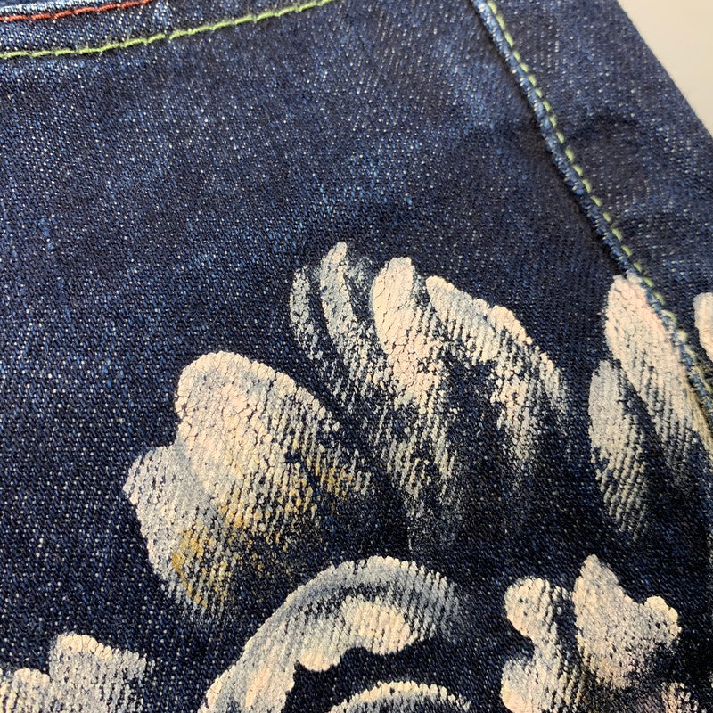 【中古品】【メンズ】 ZEN 禅 × CHIKIRIYA ちきりや DENIM PANTS デニムパンツ 牡丹兎 ジーンズ ボトムス 156-260326-as-05-izu サイズ：38 カラー：インディゴ 万代Net店