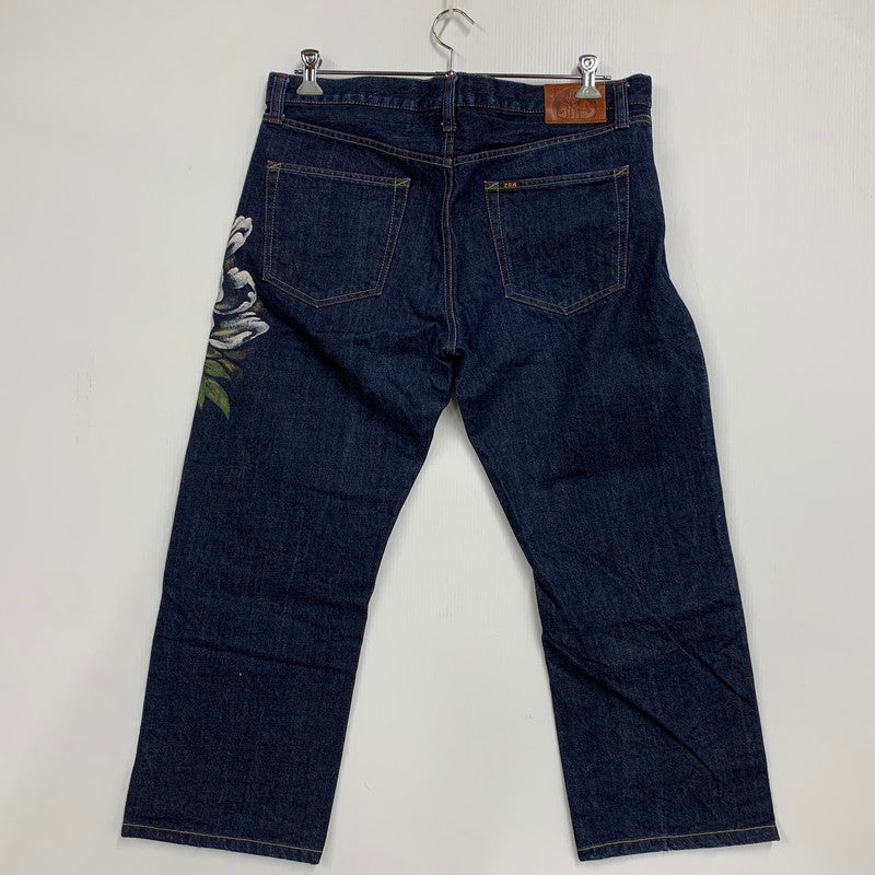 【中古品】【メンズ】 ZEN 禅 × CHIKIRIYA ちきりや DENIM PANTS デニムパンツ 牡丹兎 ジーンズ ボトムス 156-260326-as-05-izu サイズ：38 カラー：インディゴ 万代Net店