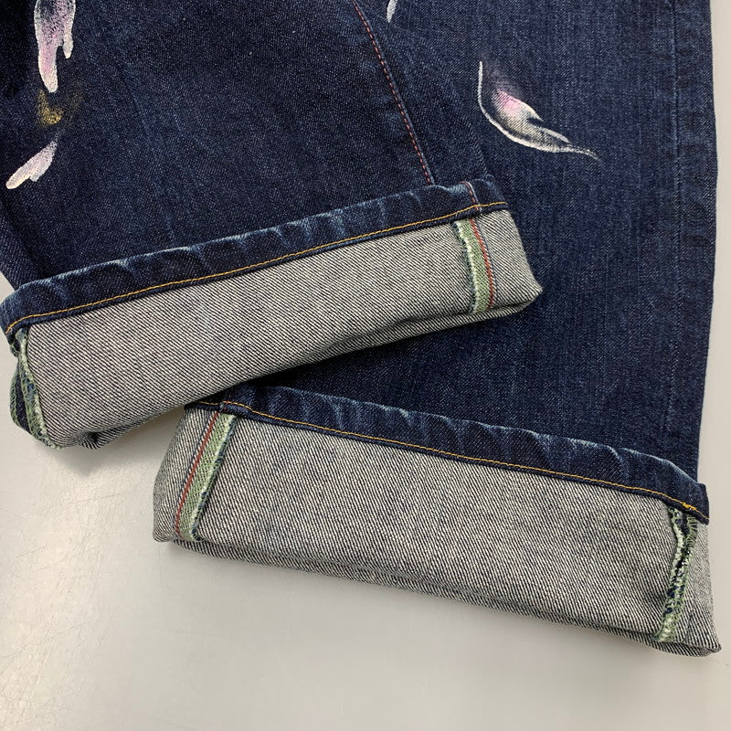 【中古品】【メンズ】 ZEN 禅 × CHIKIRIYA ちきりや DENIM PANTS デニムパンツ 牡丹兎 ジーンズ ボトムス 156-260326-as-05-izu サイズ：38 カラー：インディゴ 万代Net店
