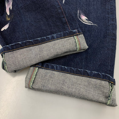 【中古品】【メンズ】 ZEN 禅 × CHIKIRIYA ちきりや DENIM PANTS デニムパンツ 牡丹兎 ジーンズ ボトムス 156-260326-as-05-izu サイズ：38 カラー：インディゴ 万代Net店