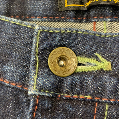 【中古品】【メンズ】 ZEN 禅 × CHIKIRIYA ちきりや DENIM PANTS デニムパンツ 牡丹兎 ジーンズ ボトムス 156-260326-as-05-izu サイズ：38 カラー：インディゴ 万代Net店