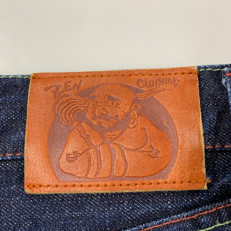 【中古品】【メンズ】 ZEN 禅 × CHIKIRIYA ちきりや DENIM PANTS デニムパンツ 牡丹兎 ジーンズ ボトムス 156-260326-as-05-izu サイズ：38 カラー：インディゴ 万代Net店