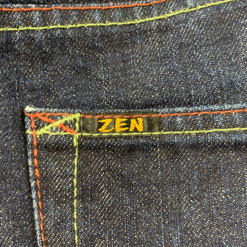 【中古品】【メンズ】 ZEN 禅 × CHIKIRIYA ちきりや DENIM PANTS デニムパンツ 牡丹兎 ジーンズ ボトムス 156-260326-as-05-izu サイズ：38 カラー：インディゴ 万代Net店