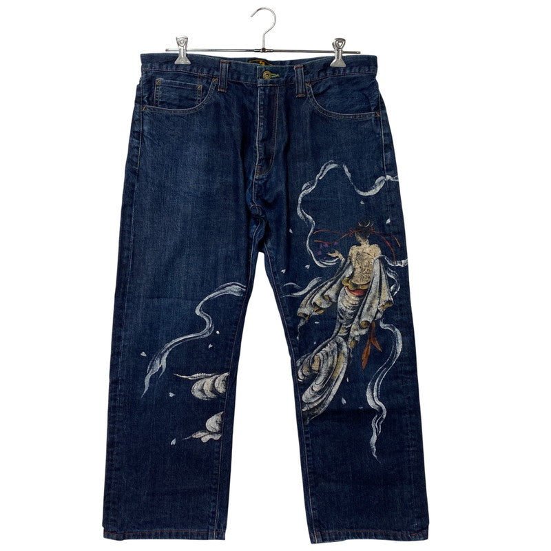 【中古品】【メンズ】 禅 ゼン 天女 DENIM PANTS デニム パンツ ボトムス ズボン 156-260328-cs-19-izu サイズ：不明 カラー：インディゴ 万代Net店