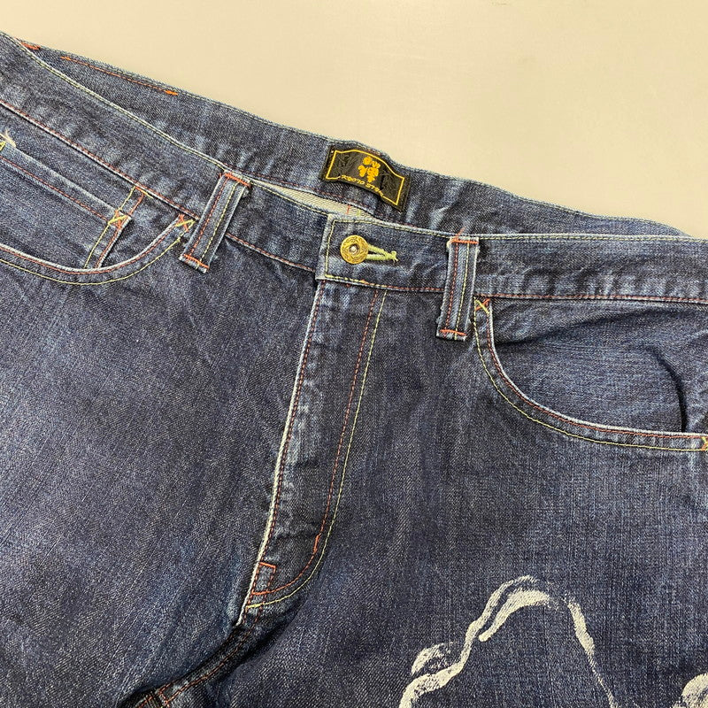【中古品】【メンズ】 禅 ゼン 天女 DENIM PANTS デニム パンツ ボトムス ズボン 156-260328-cs-19-izu サイズ：不明 カラー：インディゴ 万代Net店