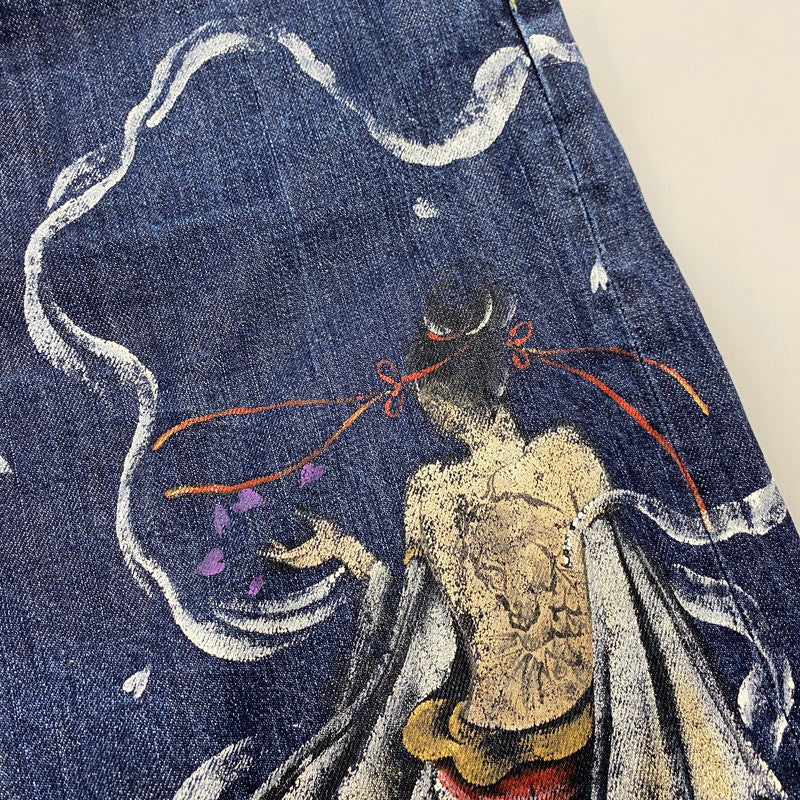 【中古品】【メンズ】 禅 ゼン 天女 DENIM PANTS デニム パンツ ボトムス ズボン 156-260328-cs-19-izu サイズ：不明 カラー：インディゴ 万代Net店