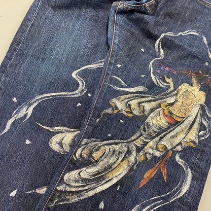 【中古品】【メンズ】 禅 ゼン 天女 DENIM PANTS デニム パンツ ボトムス ズボン 156-260328-cs-19-izu サイズ：不明 カラー：インディゴ 万代Net店
