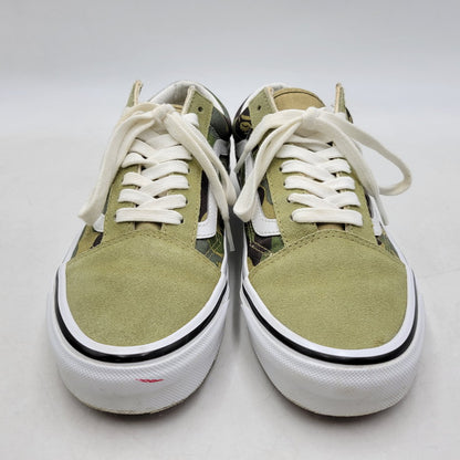 【中古品】【メンズ/レディース】 A BATHING APE × VANS アベイシングエイプ×バンズ VN0A54F37BE ABC CAMO OLD SKOOL エービーシー カモ オールド スクール スニーカー シューズ 靴 164-260322-cs-16-izu サイズ：25cm カラー：グリーン系 万代Net店