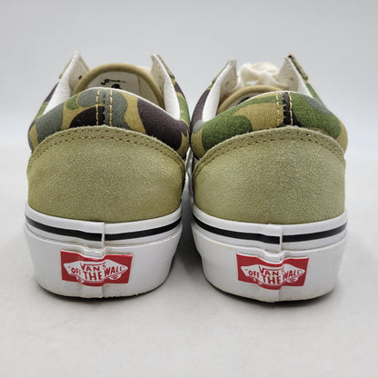 【中古品】【メンズ/レディース】 A BATHING APE × VANS アベイシングエイプ×バンズ VN0A54F37BE ABC CAMO OLD SKOOL エービーシー カモ オールド スクール スニーカー シューズ 靴 164-260322-cs-16-izu サイズ：25cm カラー：グリーン系 万代Net店