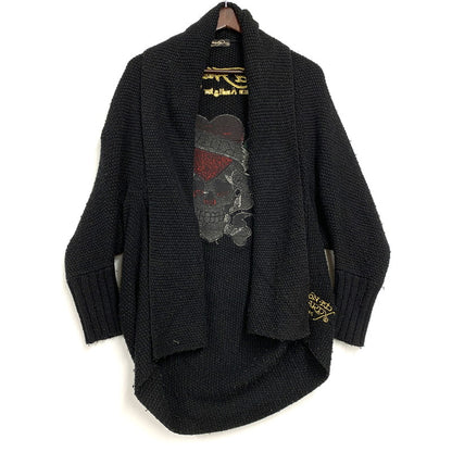 【中古品】【レディース】 EHW812 LOVE KILL CARDIGAN ラブキル カーディガン トップス 168-260327-yn-01-izu サイズ：M カラー：ブラック 万代Net店