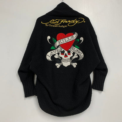 【中古品】【レディース】 EHW812 LOVE KILL CARDIGAN ラブキル カーディガン トップス 168-260327-yn-01-izu サイズ：M カラー：ブラック 万代Net店