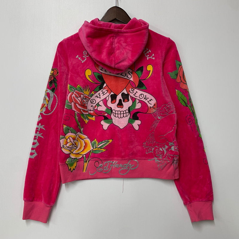 【中古品】【レディース】 VELOR SET UP JERSEY ベロア セットアップ ジャージ 168-260323-ya-18-izu サイズ：XL カラー：PINK 万代Net店
