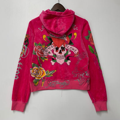 【中古品】【レディース】 VELOR SET UP JERSEY ベロア セットアップ ジャージ 168-260323-ya-18-izu サイズ：XL カラー：PINK 万代Net店