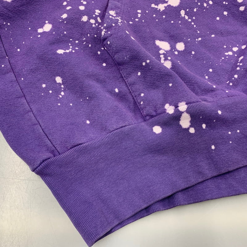 【中古品】【メンズ】 KARMAGAWA カラマグア × MINDSEEKER マインドシーカー BLEACH SWEAT HOODIE ブリーチ スウェット フーディー パーカー トップス 142-260326-kh-20-izu サイズ：XL カラー：パープル 万代Net店