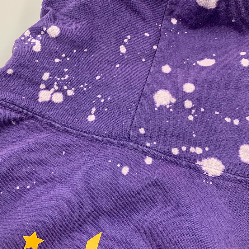 【中古品】【メンズ】 KARMAGAWA カラマグア × MINDSEEKER マインドシーカー BLEACH SWEAT HOODIE ブリーチ スウェット フーディー パーカー トップス 142-260326-kh-20-izu サイズ：XL カラー：パープル 万代Net店