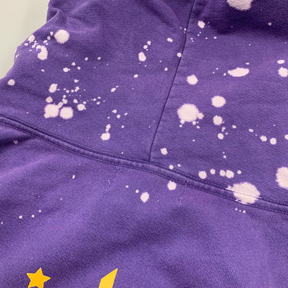 【中古品】【メンズ】 KARMAGAWA カラマグア × MINDSEEKER マインドシーカー BLEACH SWEAT HOODIE ブリーチ スウェット フーディー パーカー トップス 142-260326-kh-20-izu サイズ：XL カラー：パープル 万代Net店