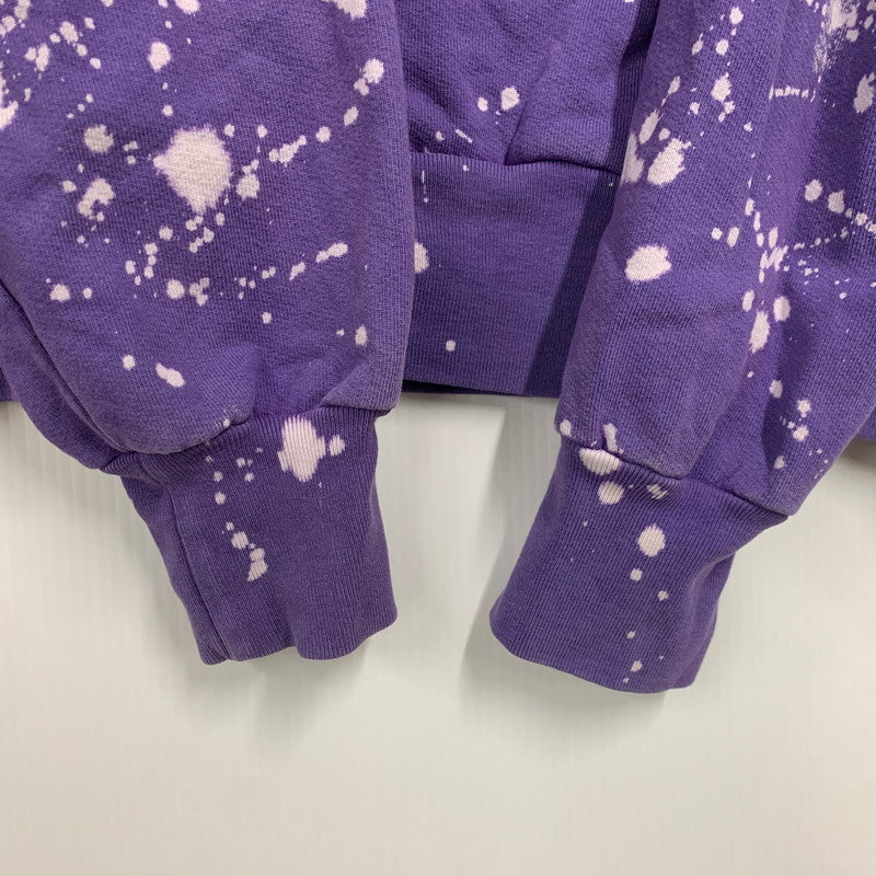 【中古品】【メンズ】 KARMAGAWA カラマグア × MINDSEEKER マインドシーカー BLEACH SWEAT HOODIE ブリーチ スウェット フーディー パーカー トップス 142-260326-kh-20-izu サイズ：XL カラー：パープル 万代Net店