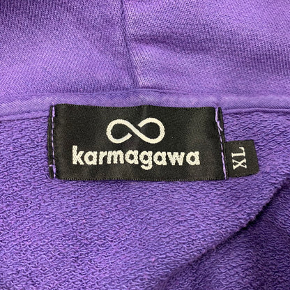 【中古品】【メンズ】 KARMAGAWA カラマグア × MINDSEEKER マインドシーカー BLEACH SWEAT HOODIE ブリーチ スウェット フーディー パーカー トップス 142-260326-kh-20-izu サイズ：XL カラー：パープル 万代Net店