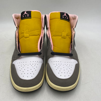 【中古品】【メンズ】 NIKE ナイキ AIR JORDAN 1 MID SE HQ2011-100 エア ジョーダン 1 ミッド SE スニーカー シューズ 靴 160-260323-as-14-izu サイズ：27cm カラー：WHITE/OIL GREY-CAVE STONE 万代Net店