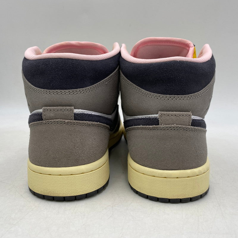 【中古品】【メンズ】 NIKE ナイキ AIR JORDAN 1 MID SE HQ2011-100 エア ジョーダン 1 ミッド SE スニーカー シューズ 靴 160-260323-as-14-izu サイズ：27cm カラー：WHITE/OIL GREY-CAVE STONE 万代Net店