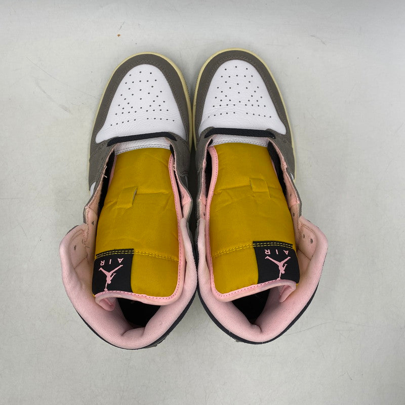 【中古品】【メンズ】 NIKE ナイキ AIR JORDAN 1 MID SE HQ2011-100 エア ジョーダン 1 ミッド SE スニーカー シューズ 靴 160-260323-as-14-izu サイズ：27cm カラー：WHITE/OIL GREY-CAVE STONE 万代Net店