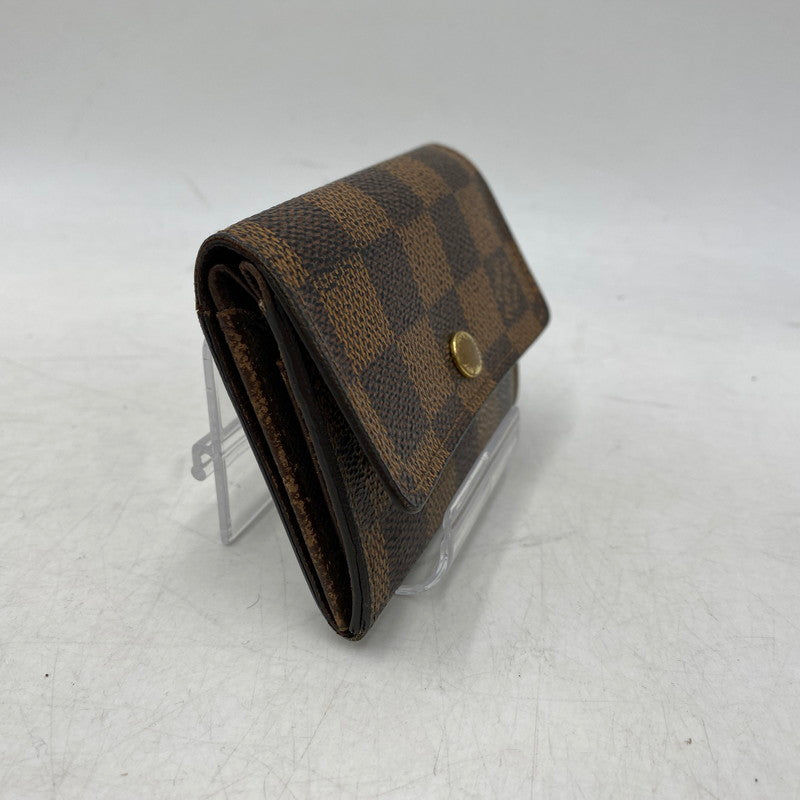 【中古品】【メンズ/レディース】 LOUIS VUITTON ルイ・ヴィトン N61930 ポルト モネ プラ ダミエ コインケース 小銭入れ 財布 179-260323-as-17-izu カラー：ブラウン 万代Net店