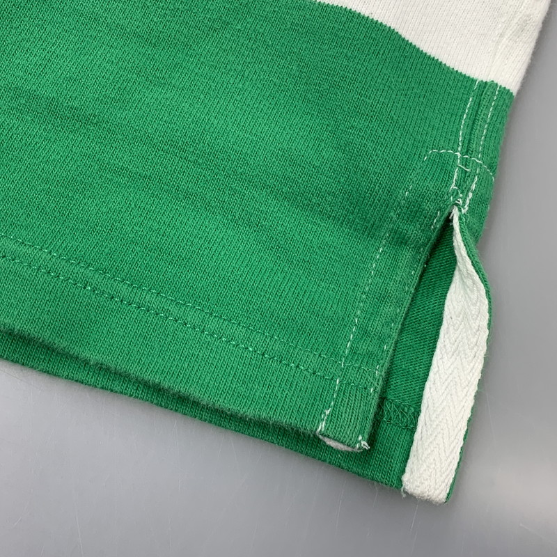 【中古品】【メンズ】 CUSTOM FIT RUGBY BORDER LS SHIRT ラグビー ボーダー ロングスリーブ シャツ 長袖 146-260326-as-11-izu サイズ：XL カラー：グリーン×ホワイト 万代Net店