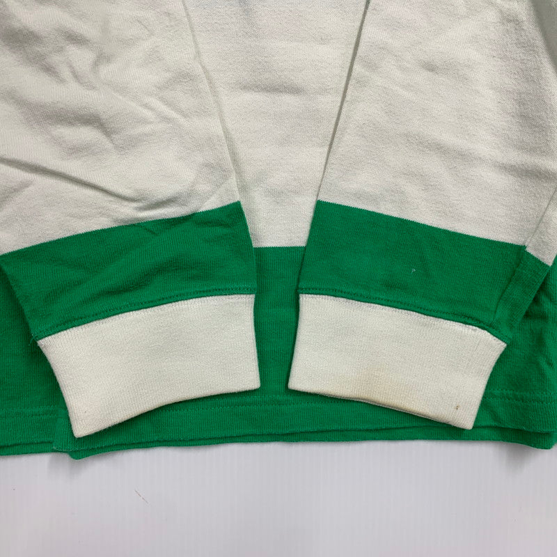 【中古品】【メンズ】 CUSTOM FIT RUGBY BORDER LS SHIRT ラグビー ボーダー ロングスリーブ シャツ 長袖 146-260326-as-11-izu サイズ：XL カラー：グリーン×ホワイト 万代Net店