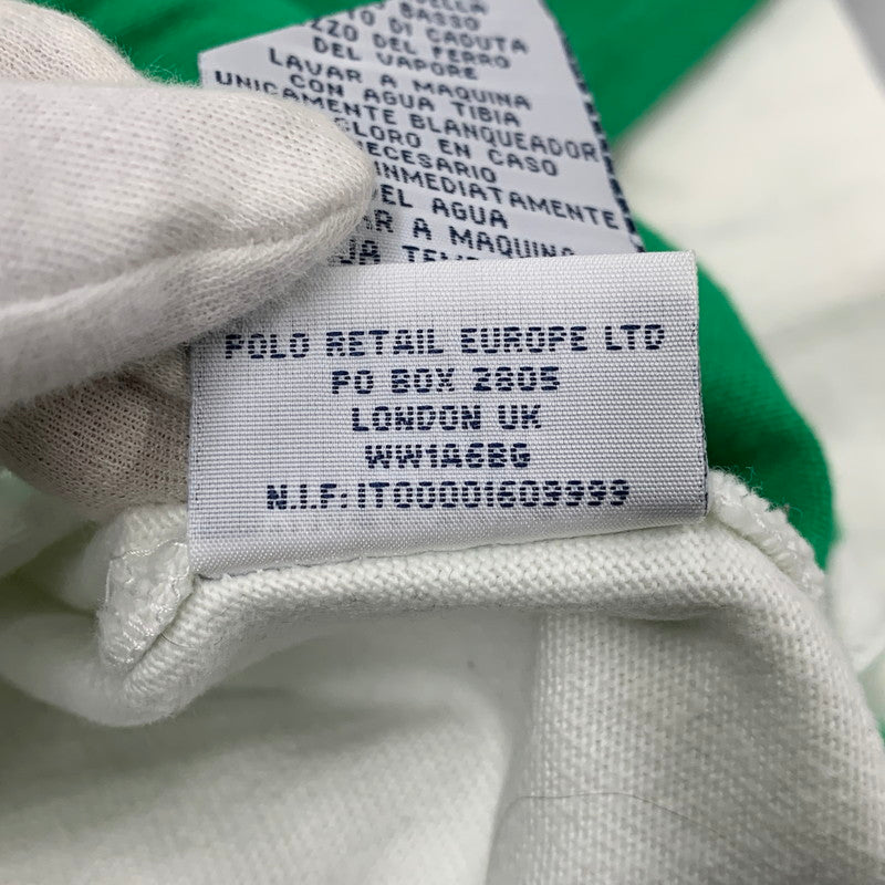 【中古品】【メンズ】 CUSTOM FIT RUGBY BORDER LS SHIRT ラグビー ボーダー ロングスリーブ シャツ 長袖 146-260326-as-11-izu サイズ：XL カラー：グリーン×ホワイト 万代Net店