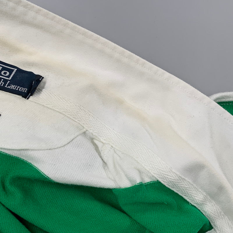 【中古品】【メンズ】 CUSTOM FIT RUGBY BORDER LS SHIRT ラグビー ボーダー ロングスリーブ シャツ 長袖 146-260326-as-11-izu サイズ：XL カラー：グリーン×ホワイト 万代Net店