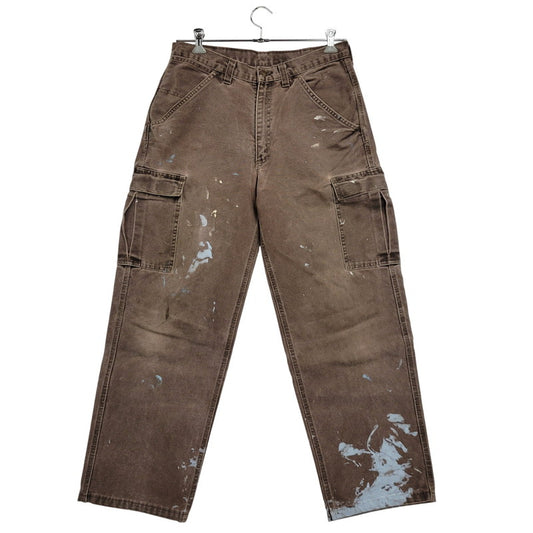 【中古品】【メンズ】 TOUGHDUCK タフダック 90S DUCK CARGO PANTS ダック カーゴ パンツ ボトムス ズボン 157-260331-cs-09-izu サイズ：32×32 カラー：ブラウン 万代Net店